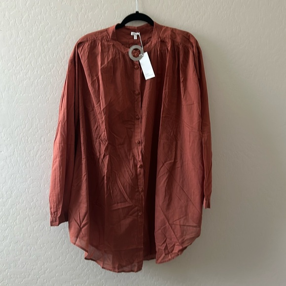 Skin Worldwide Brea caftan color sea breeze oversized swim cover up size 5 xxl - Picture 2 of 6